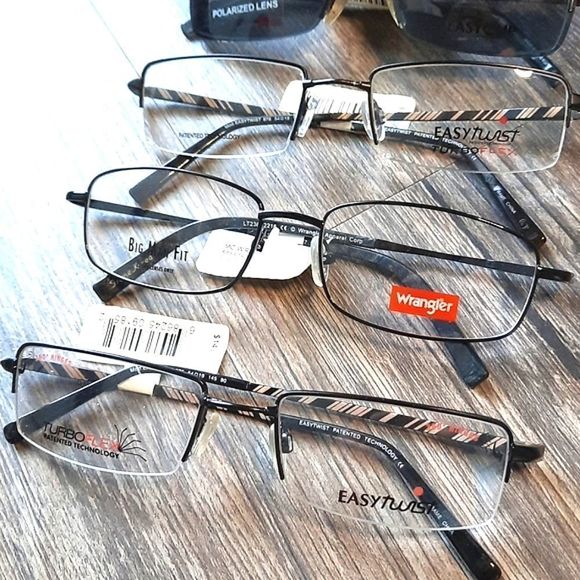 SEVEN PAIRS Prescription-ready Eyeglass Frames, Rx'able men Polarized Clip-Ons - Picture 5 of 7